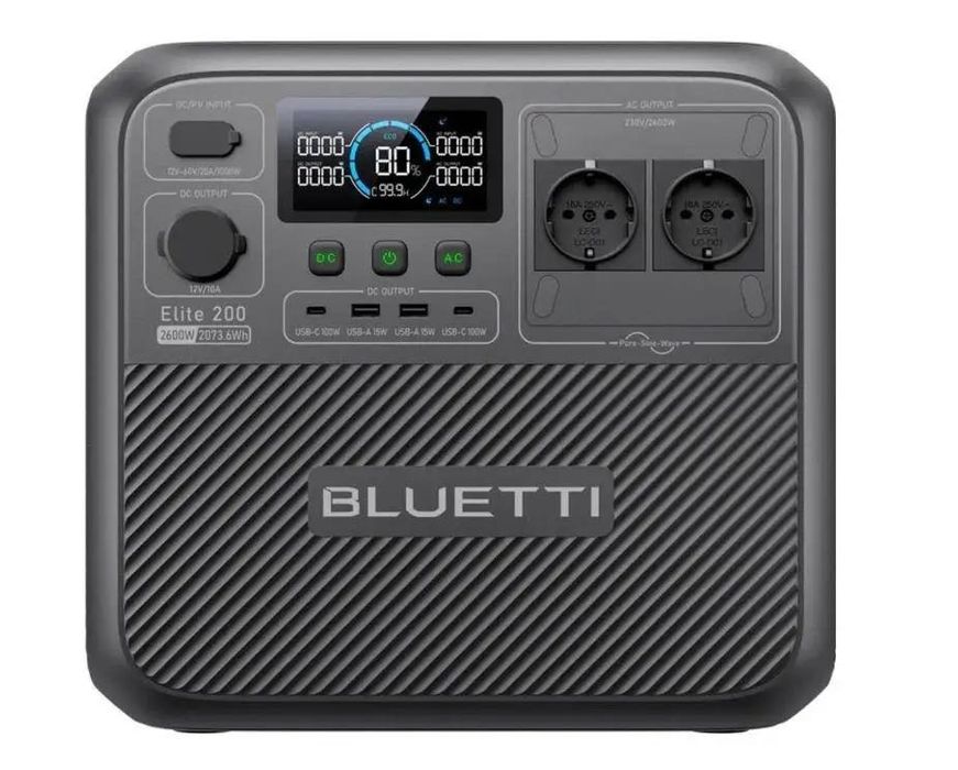 Зарядна станція BLUETTI Elite 200 V2 з гарантією 5 років.