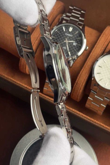 Годинник наручний Casio MTP-VD03B Silver/Blue | часы наручные мужские