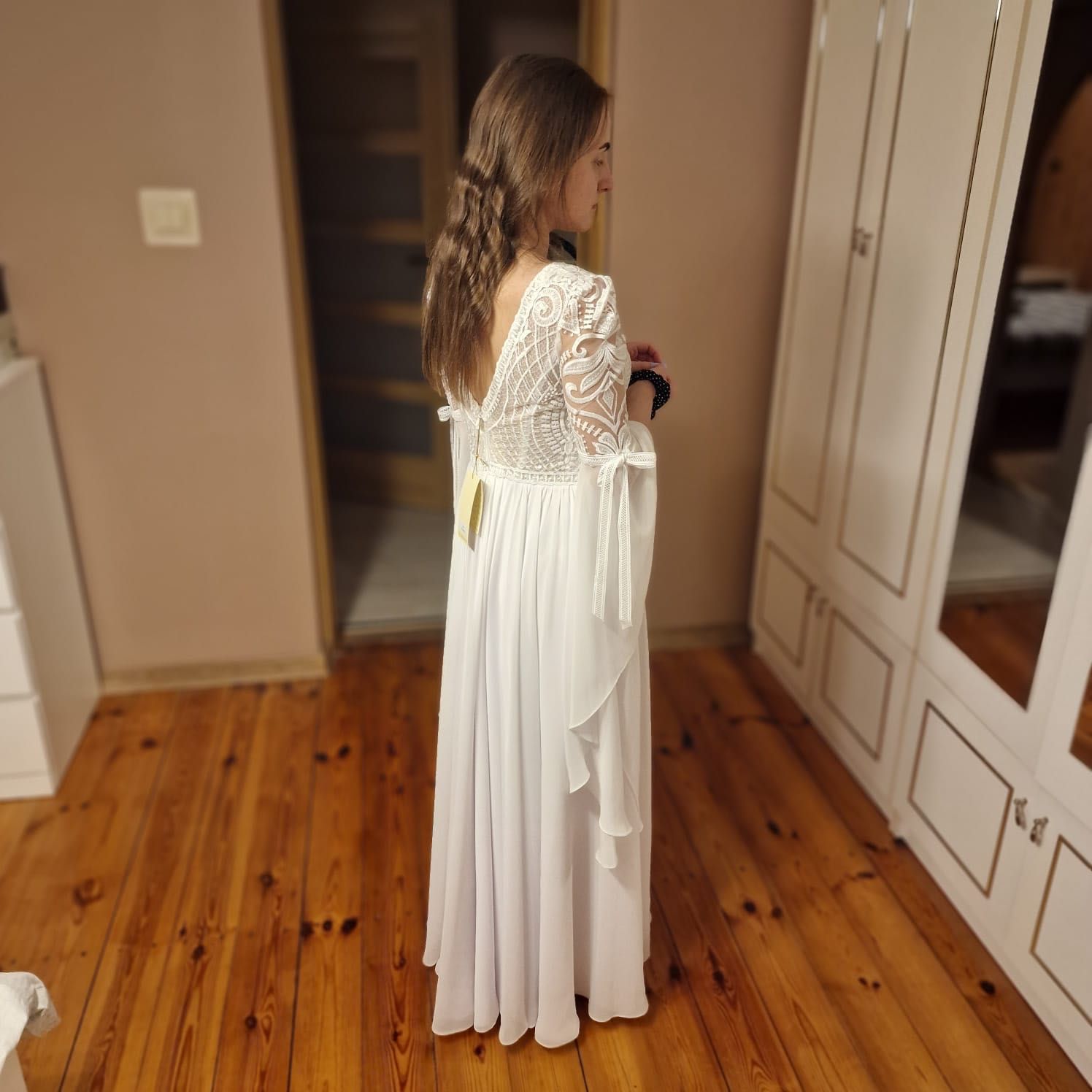 Suknia ślubna rustykalna, boho