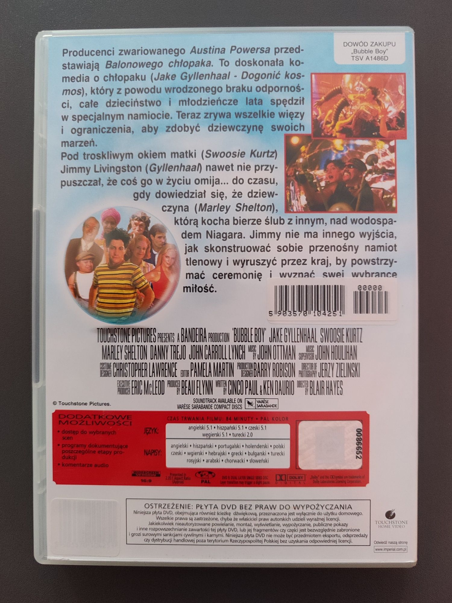 Balonowy chłopak DVD