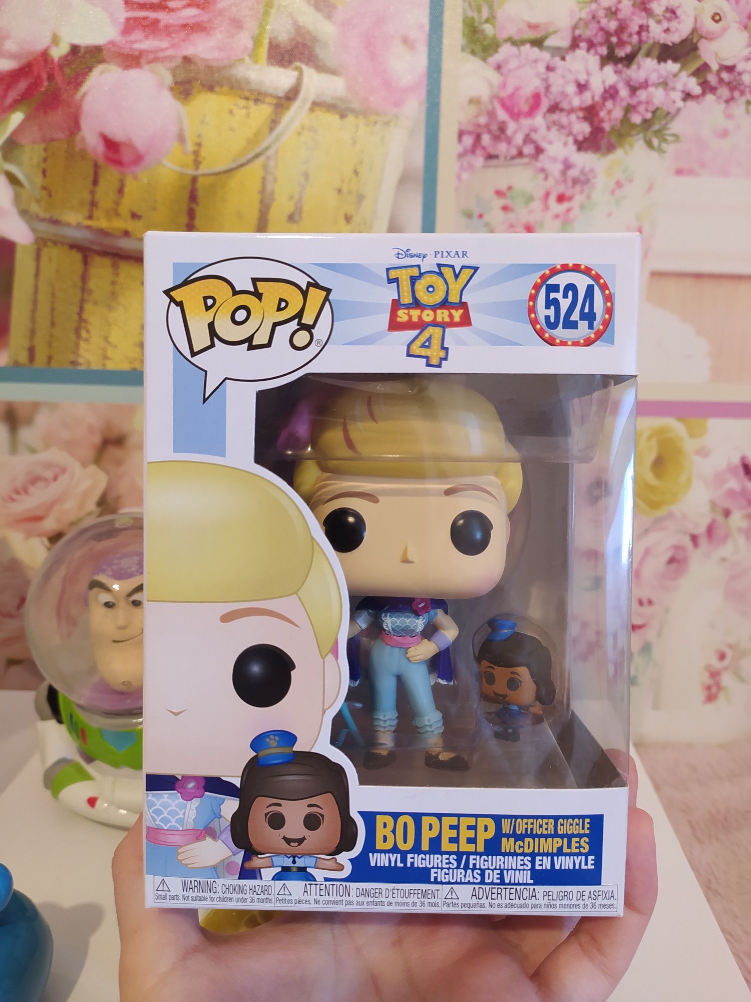 Pack Funko Pop Bo Peep + saleiro + globo de neve Buzz Toy Story