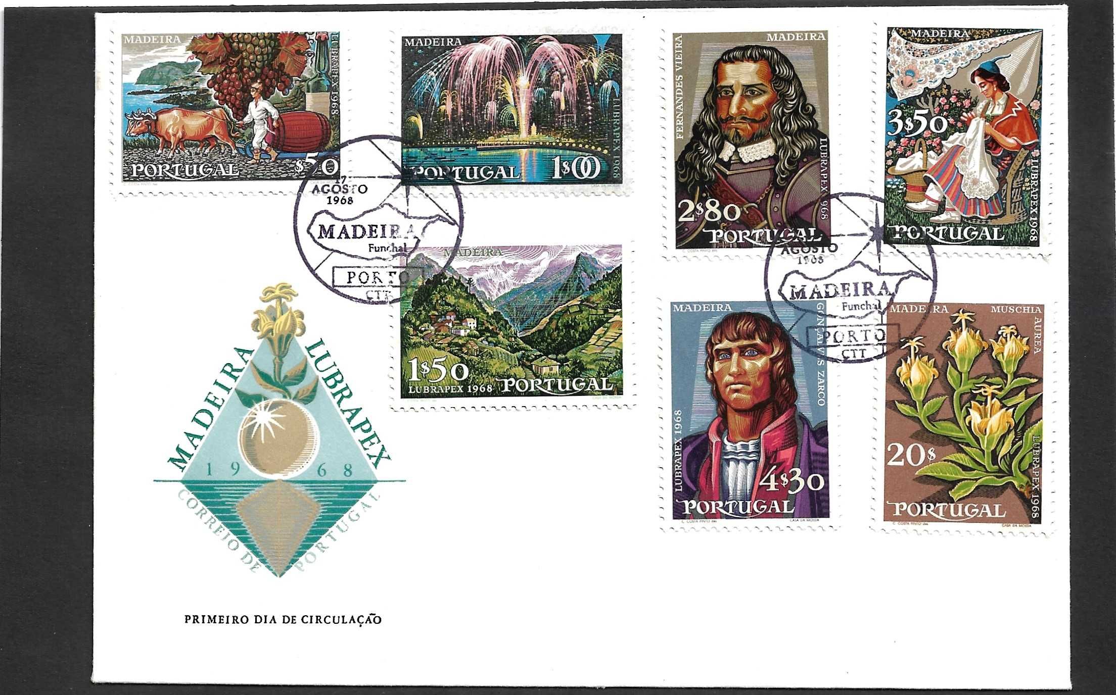 FDC - Madeira - LUBRAPEX 1968
