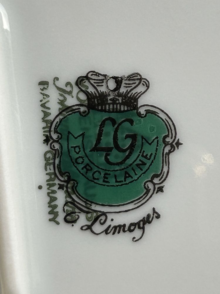 Molheira com prato em porcelana LG LIMOGES (Bavaria, Germany)