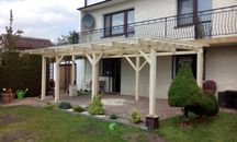 Zadaszenie Wiata Taras 3.5x7 (dach PCV lub gont )Dostępne inne wymiary