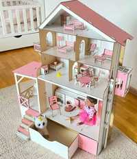 Будиночок для ляльок Барбі з меблями, ліфтом Ляльковий будинок для ЛОЛ
