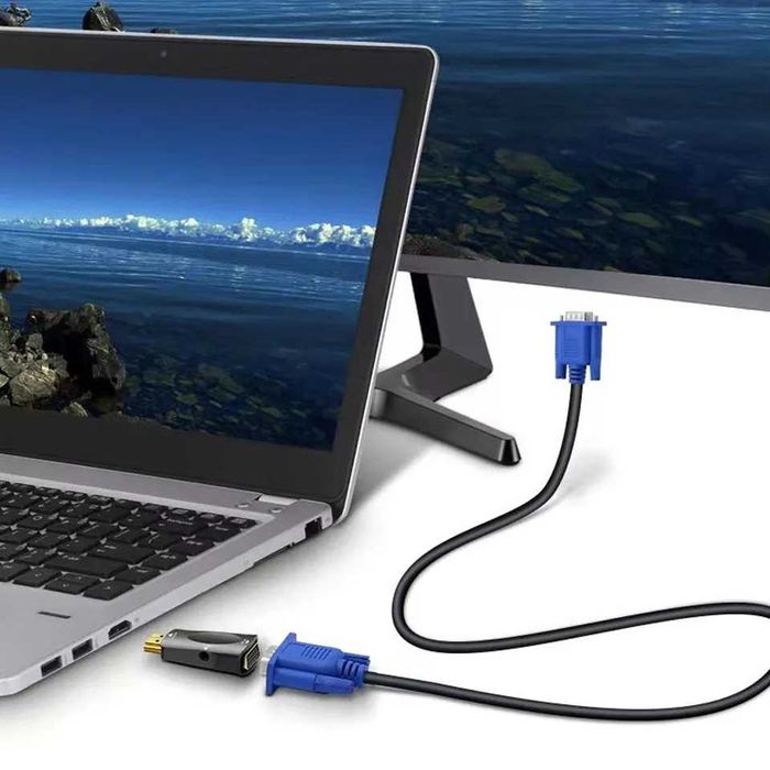 HDMI > VGA адаптер 1080P авто цифро-аналоговий