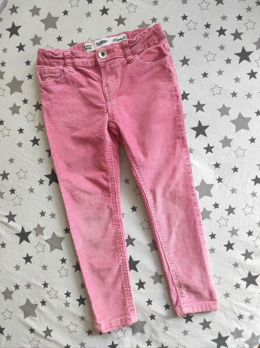 Фірмові вельветові джинси для дівчинки 4-5 років зріст 110 см