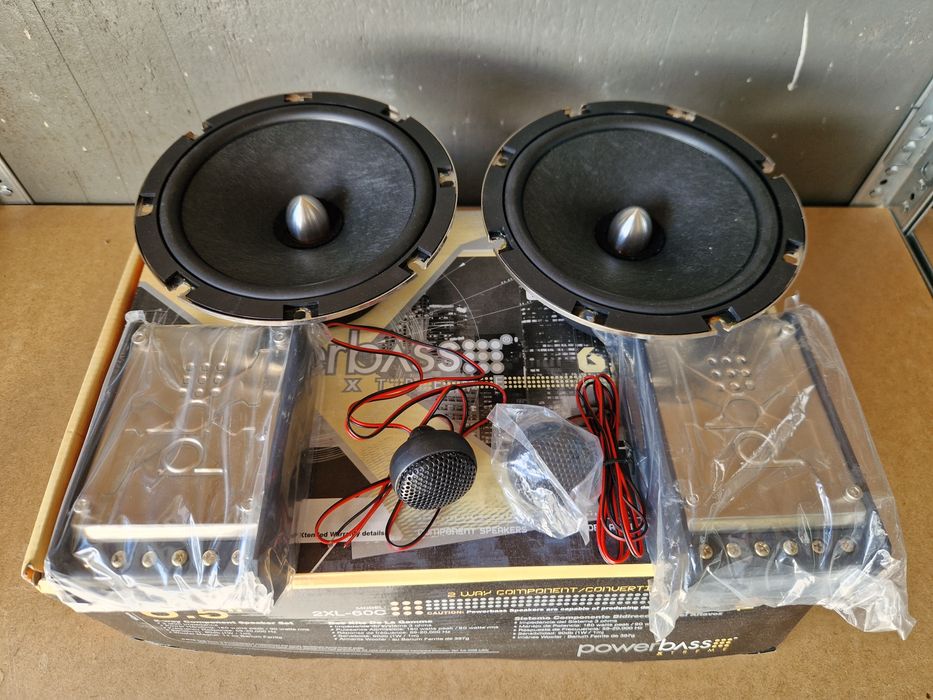 Powerbass 2xl-60c zestaw odseparowany głośniki 16 cm VW passat golf