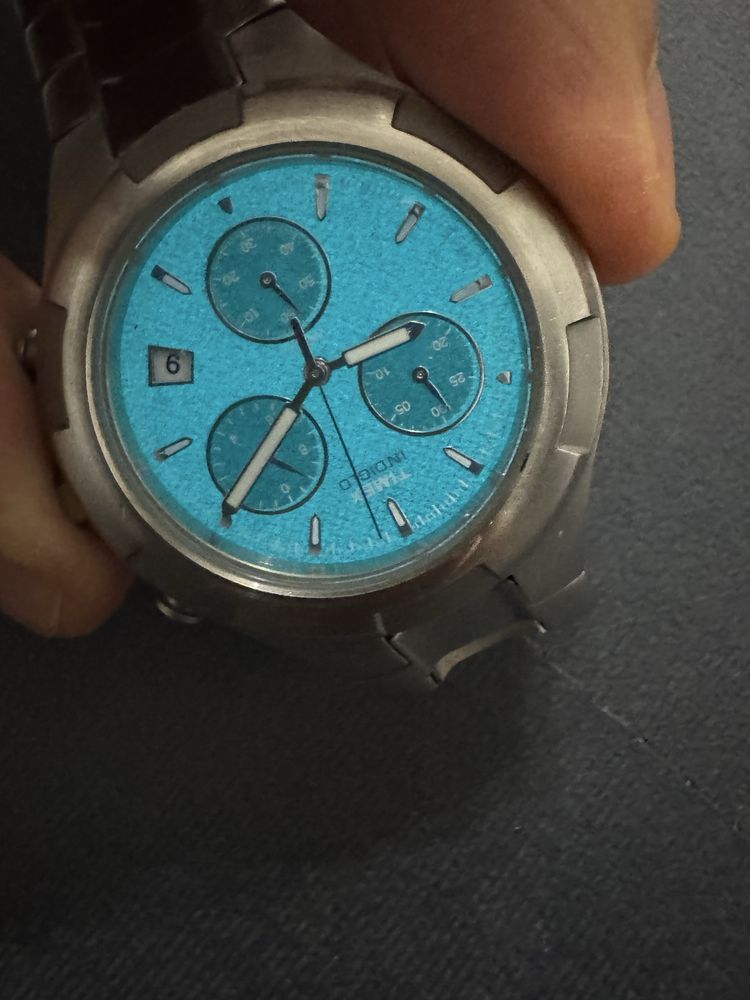 Sprawny Zegarek męski Timex CR2016 CELL Indiglo srebrny podświetlany
