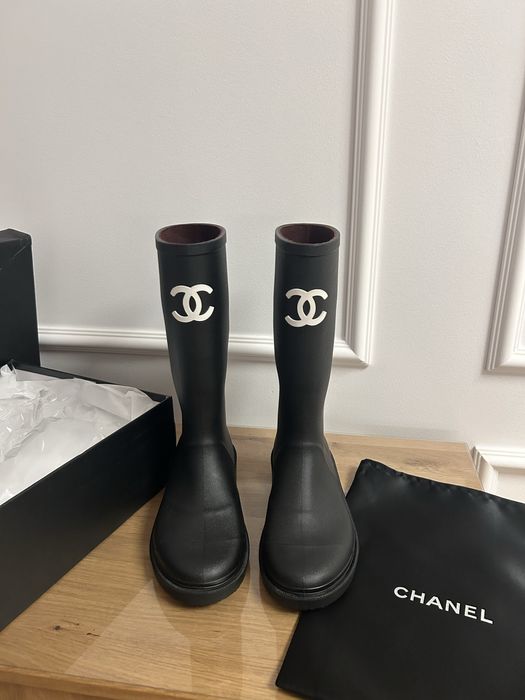 Kalosze chanel czarne