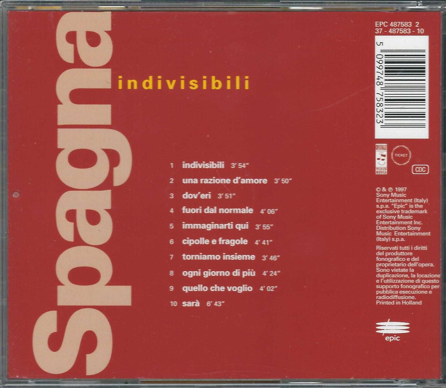 CD Spagna - Indivisibili (1997) (Epic)