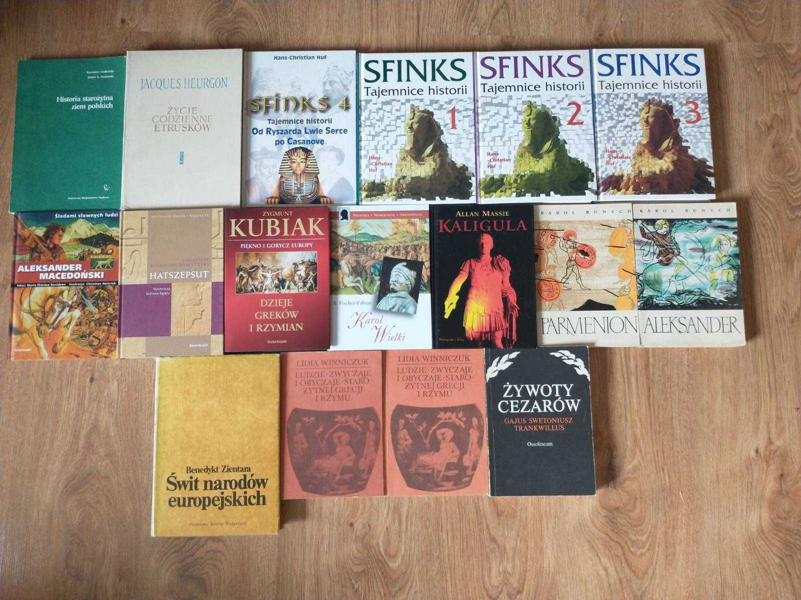17x książki historyczne starożytność Sfinks Aleksander Macedoński