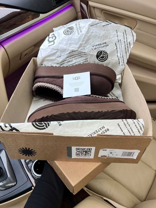 Жіночі зимові уггі Ugg Tasman Platform Brown (коричневі) ALL22718