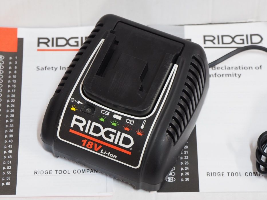RIDGID RBC 10 ladowarka prasa zaciskarka 18v bateria LI-ION