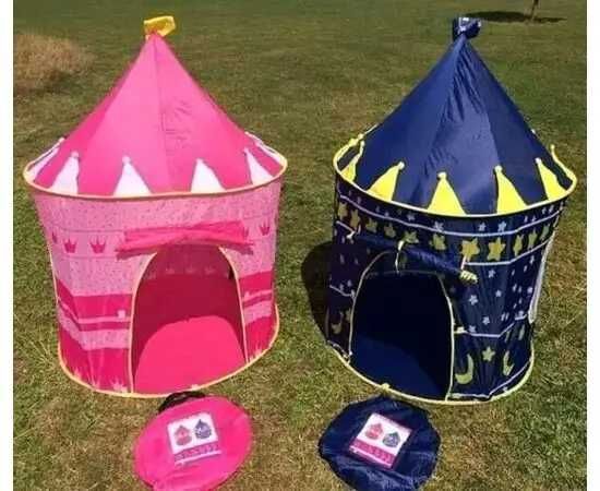 Детская игровая палатка Замок принцессы 135 х 105 см Розовая и Синяя