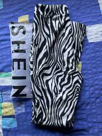 Calça padrão zebra - Shein XXS
