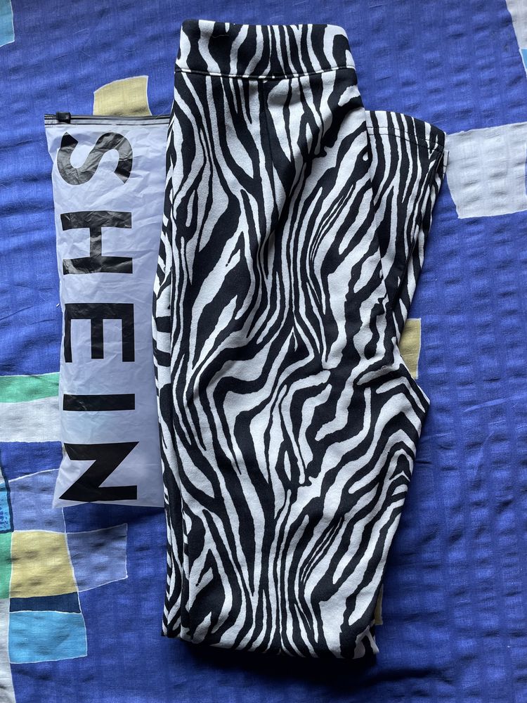 Calça padrão zebra - Shein XXS