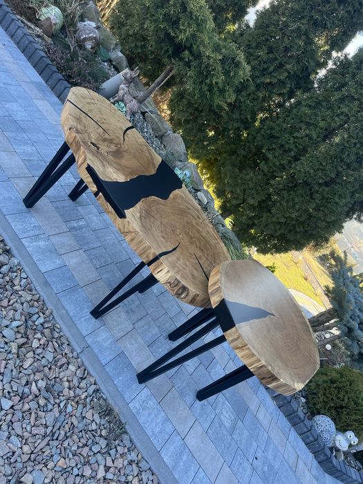 Stoliki kawowe z żywicą