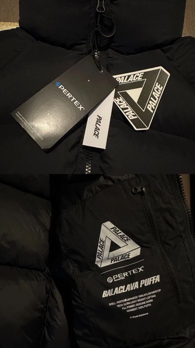 Пуховик Palace Pertex Balaclava Puffa Matte Black (Розмір S)