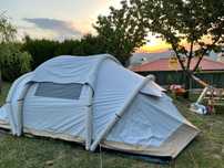 Tenda quechua 4.2 branca e beje com todos os acessórios complementares