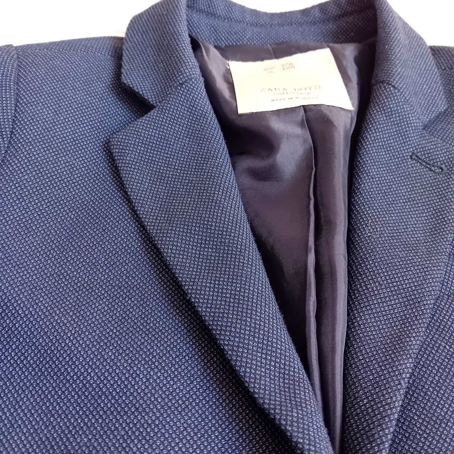 Zara granatowa marynarka 128 cm 7/8 lat
