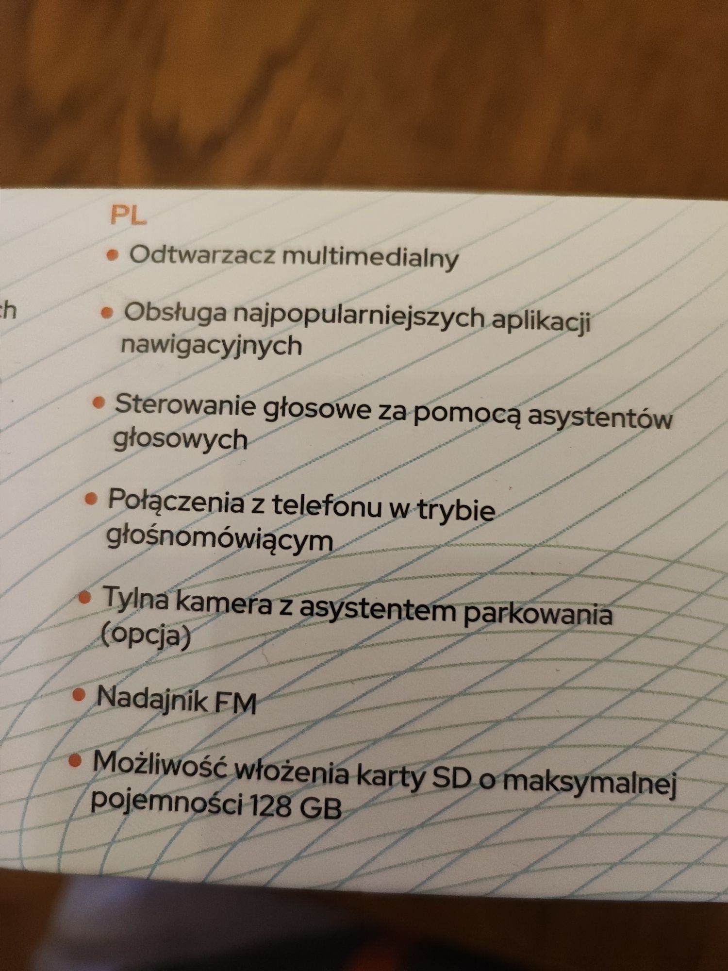 Car play BW-W706R odtwarzacz do auta nowy