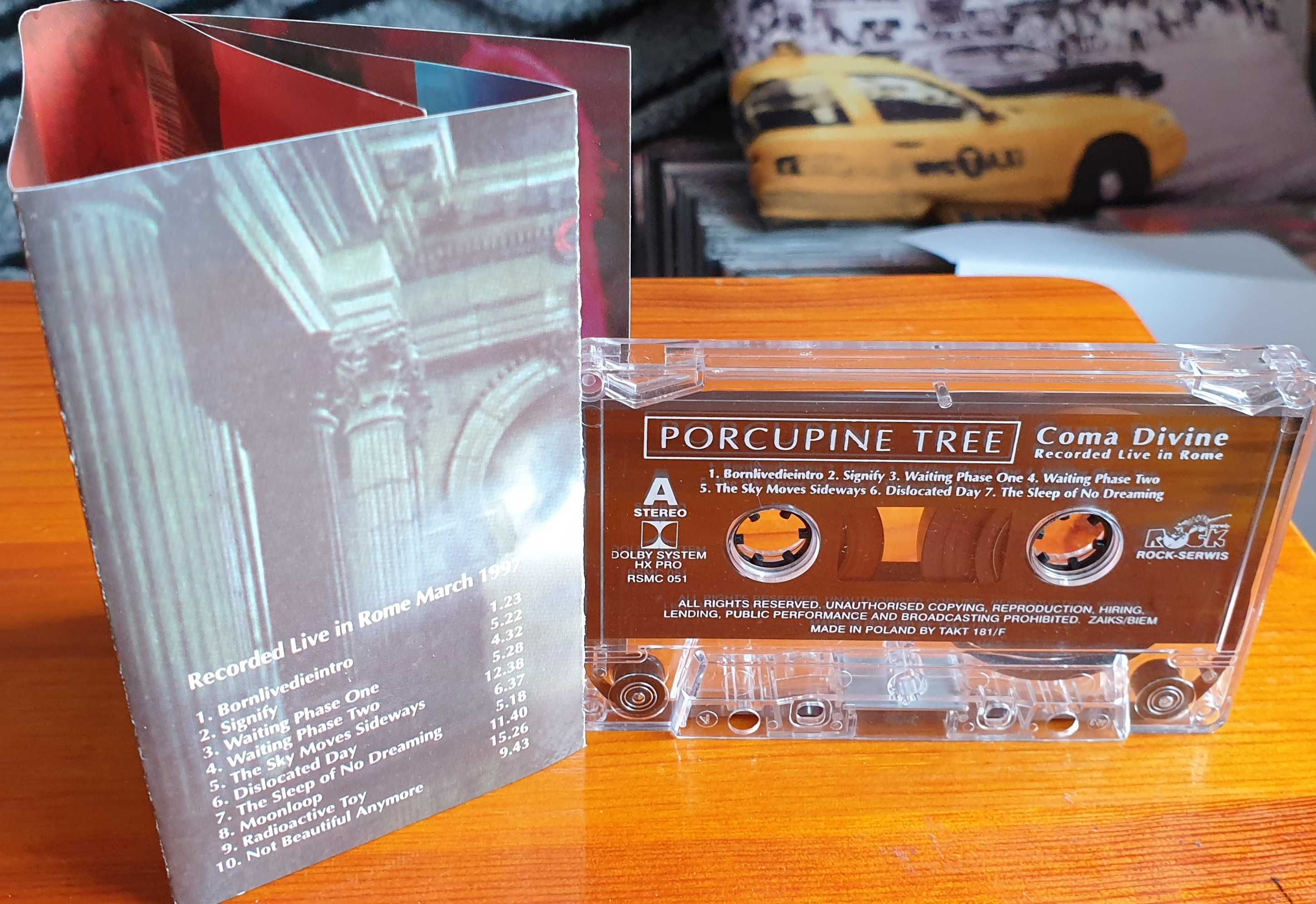 PORCUPINE TREE - Coma Divine Recorder Live In Rome kaseta jak nowa