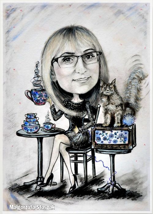 Portret i karykatura glamour na zamówienie ze zdjęcia GRATIS PROJEKT