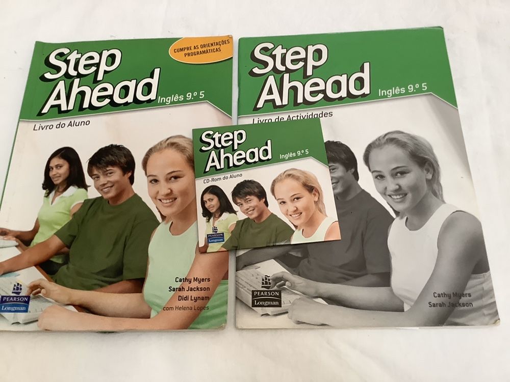 Step Ahead- manuais de inglês 9 ano- com cd e dvd