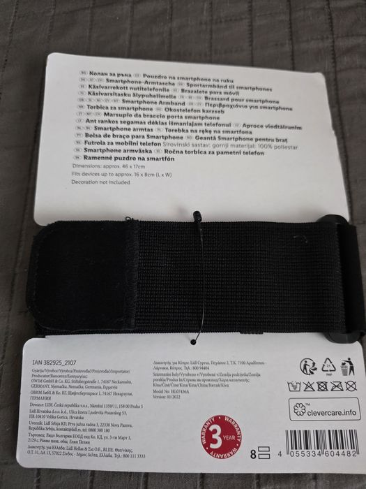 Bolsa de braço para smartphone