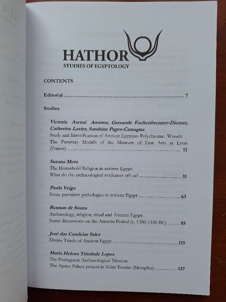Livro: Hathor- Studies of Egyptology