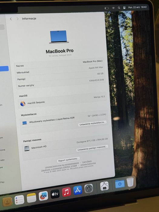 MacBook Pro 16” M4 Max – 48 GB RAM, 1 TB SSD – świetny stan, gwarancja