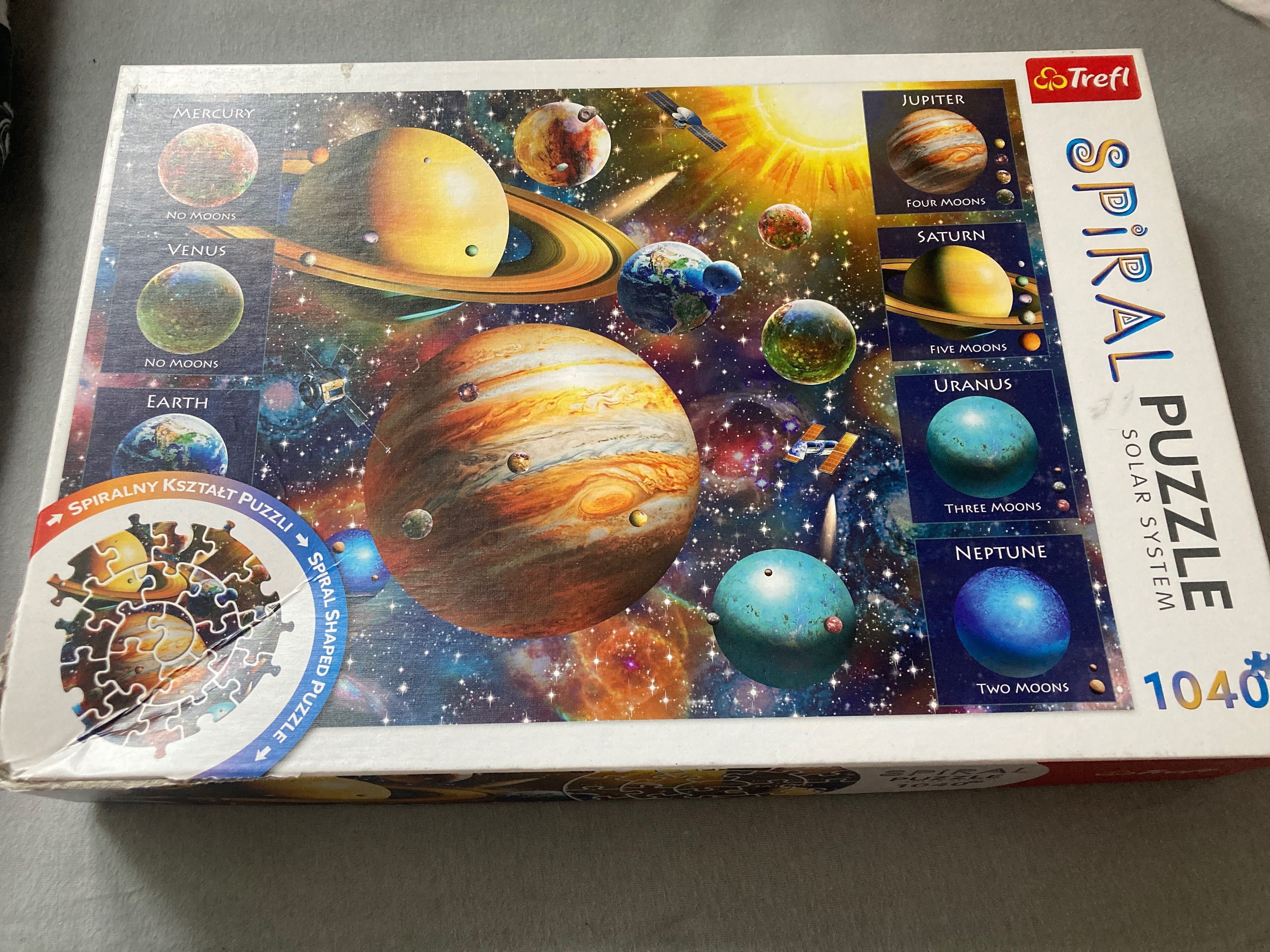 Puzzle spiralne układ słoneczny 1040 elem