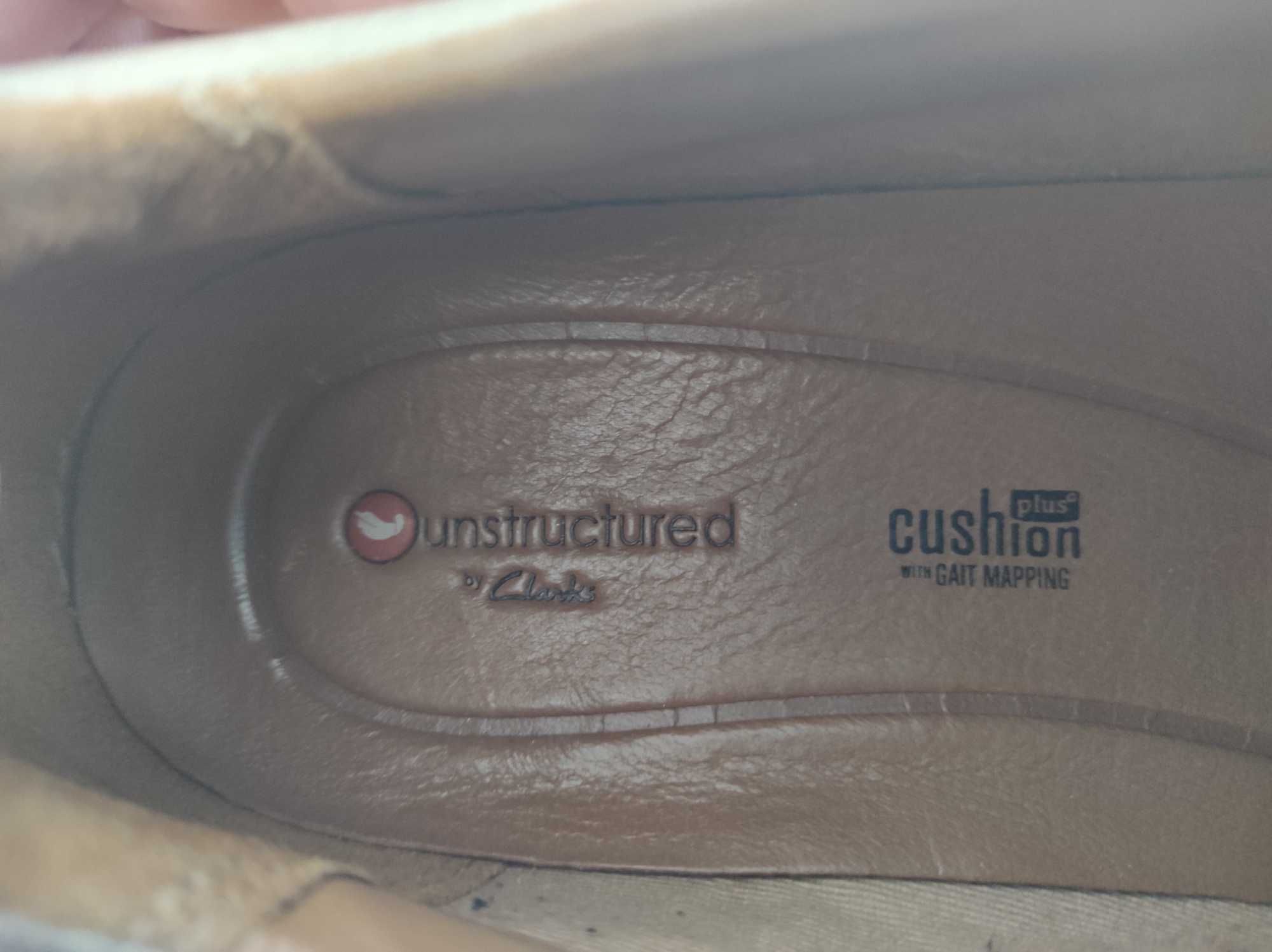 Туфли кожанние clarks unstructured cushion pius р.40