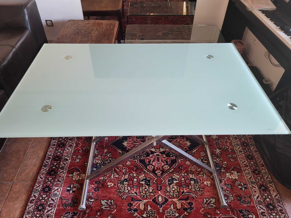 Mesa basculante em vidro temperado