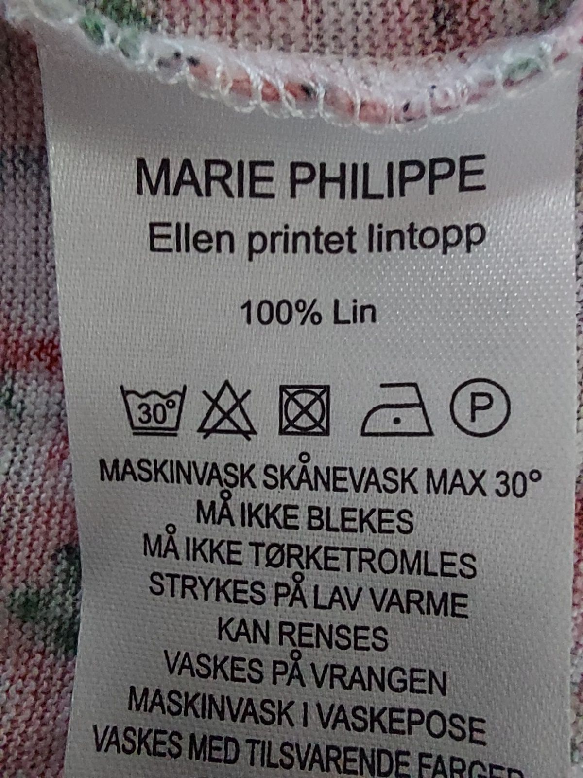 Damska bluzka z lnu z krótkim rękawem Marie Philippe rozmiar M