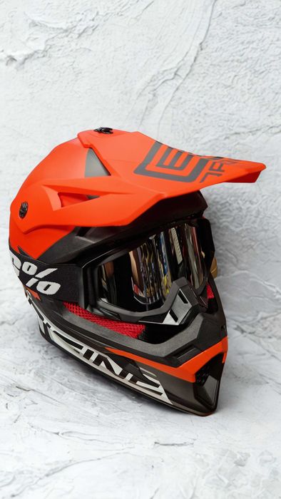 Kask Motocyklowy Cross Quad z Homologacją ROZMIAR M L XL GOGLE GRATIS