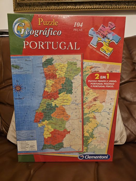 Puzzle geográfico novo, duplo