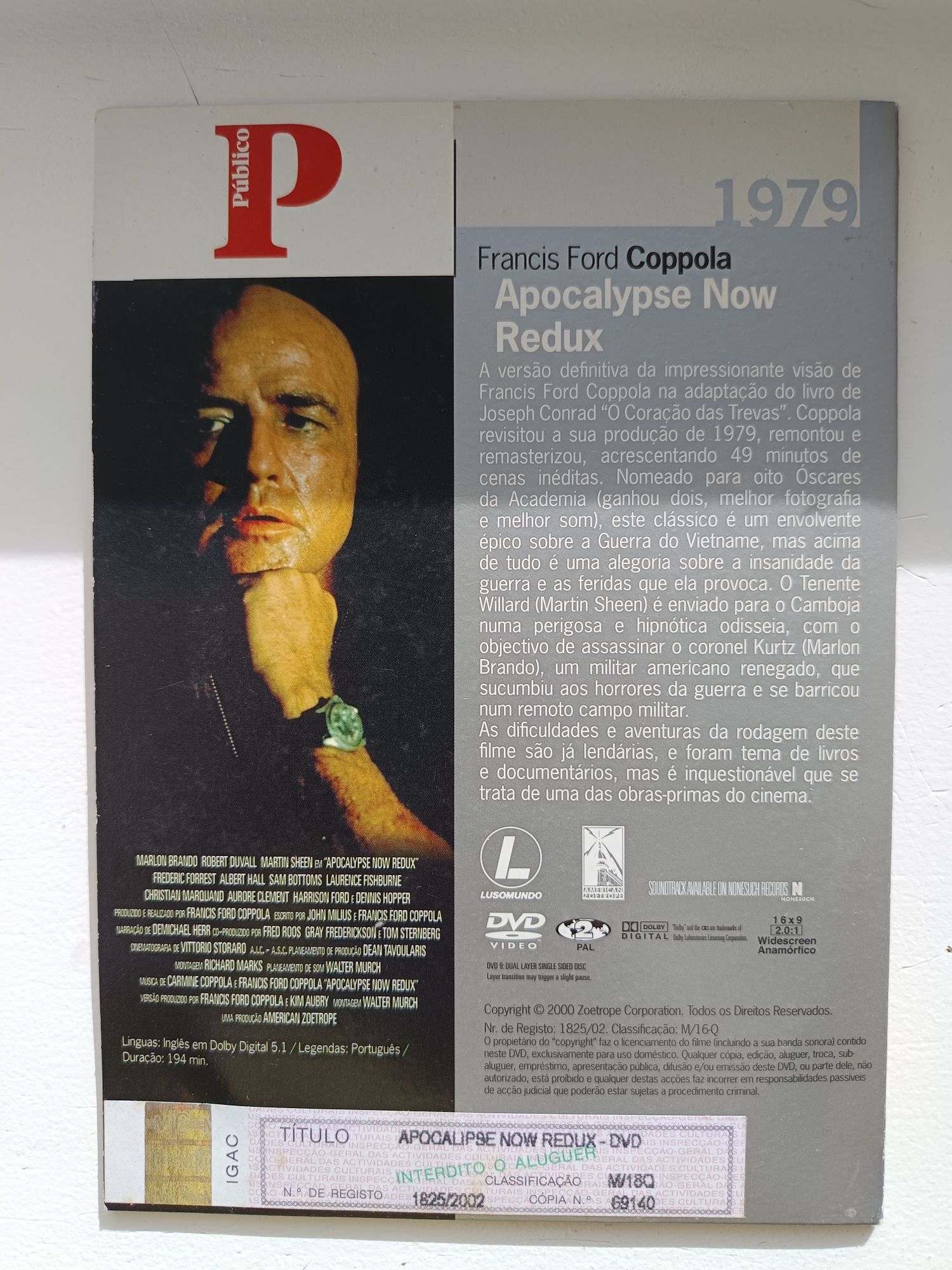 DVD apocalypse now redux