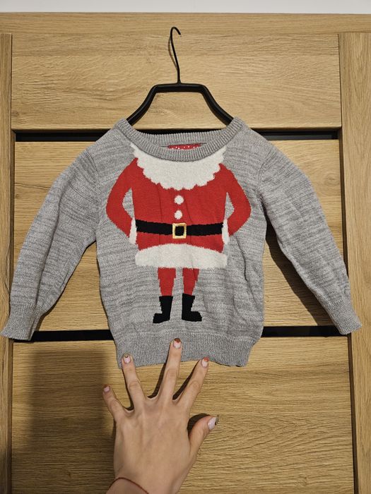 Chłopięcy sweter świąteczny.  Primark. Rozmiar 80