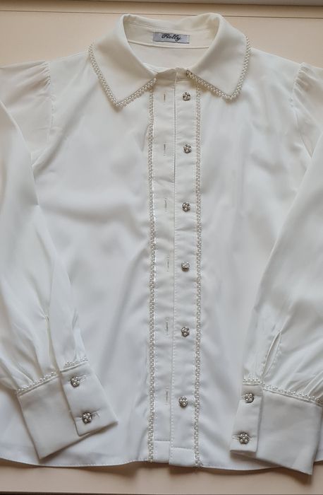 Блуза-сорочка біла для дівчинки