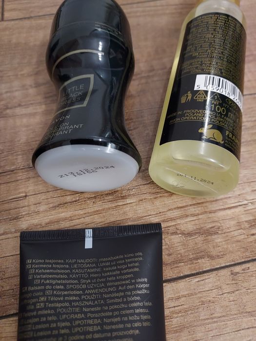 Duży zestaw Avon Little Black Dress perf. 50ml 30ml mgielka balsam deo