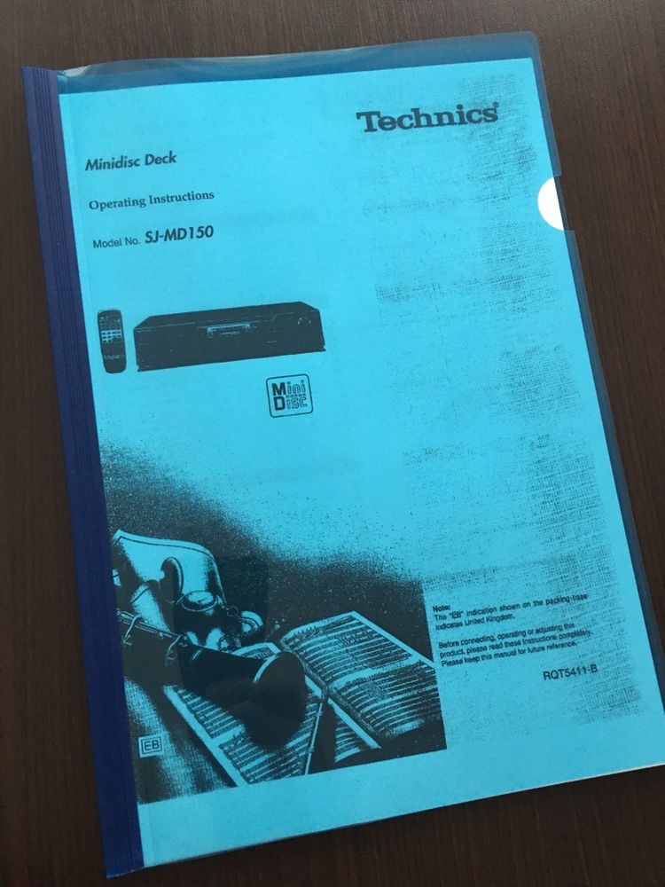 Technics sj-md150 instrukcja j. angielski