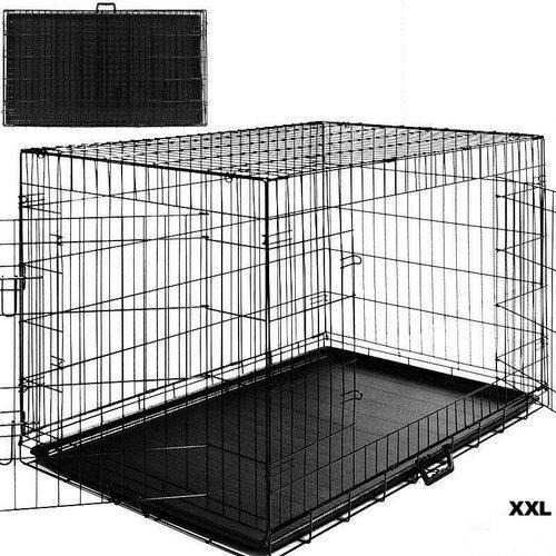 Металлическая клетка переноска для собак котов кроликов 122x76x83 XXL