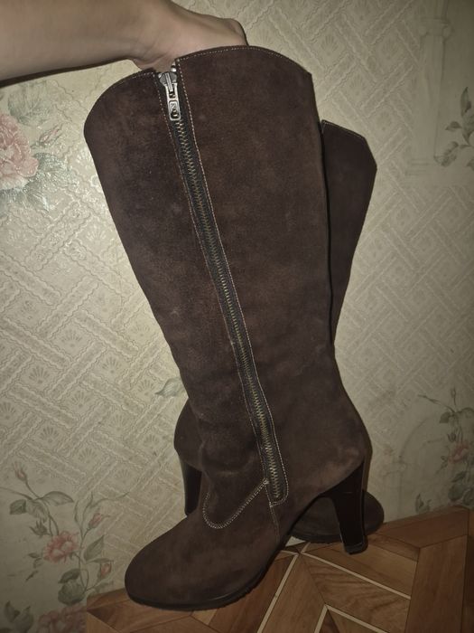Сапоги женские 40р, замша
