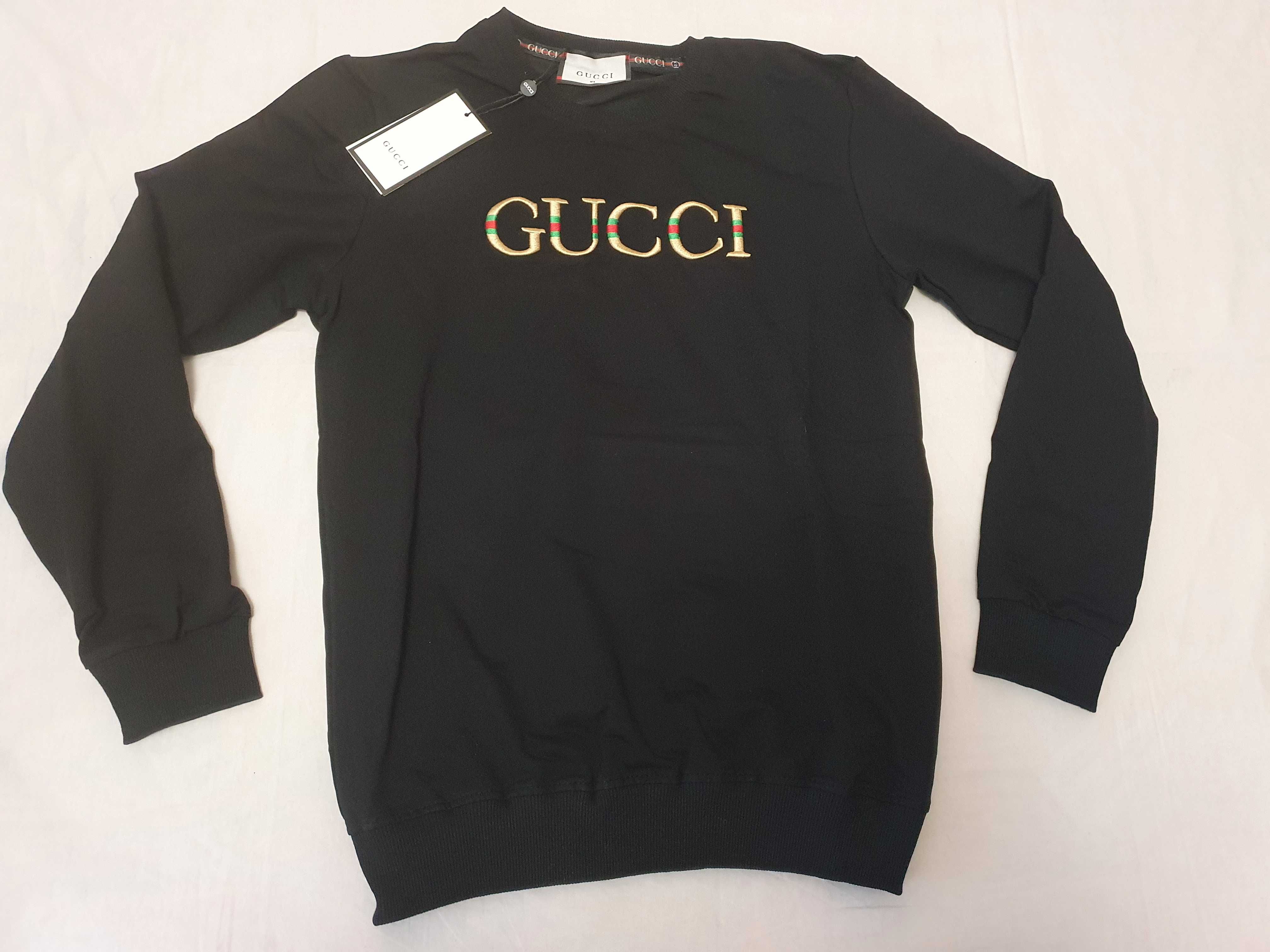 NOWA męska bluza Gucci bluzka GG klasyk czarny XL