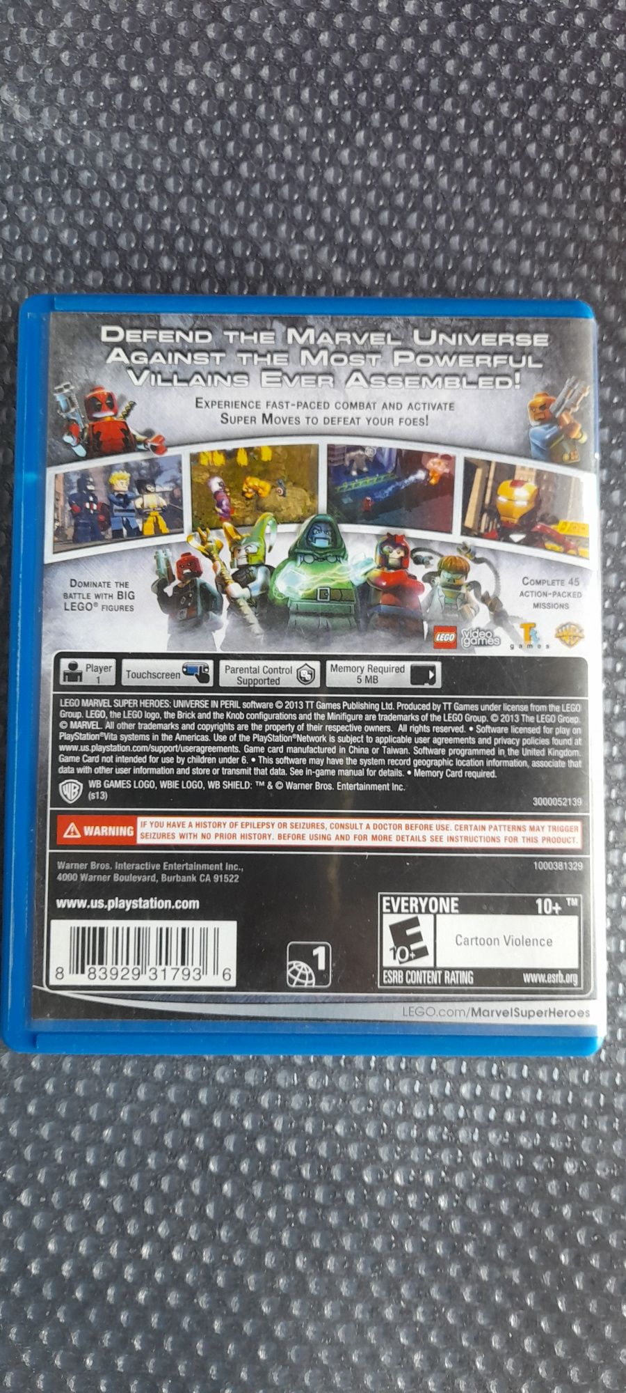 Jogo Lego Marvel para PS Vita