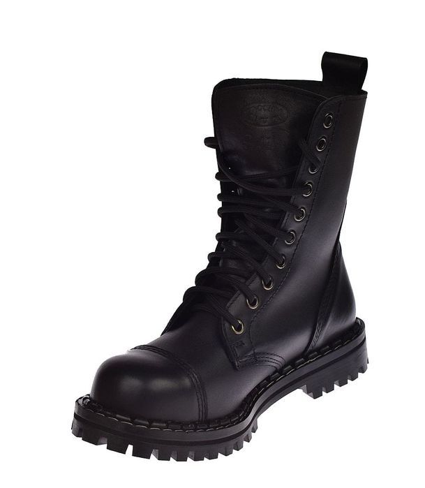 Glany wysokie czarne skórzane workiery UK 976 rozm. 36