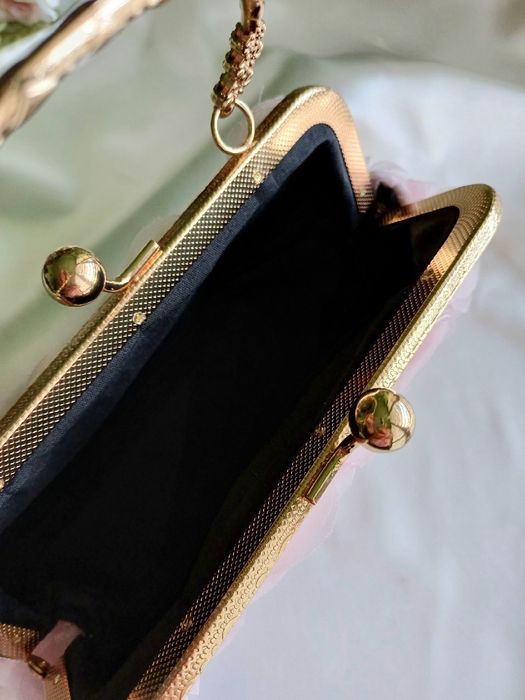 Torebka Wieczorowa - Różowe róże