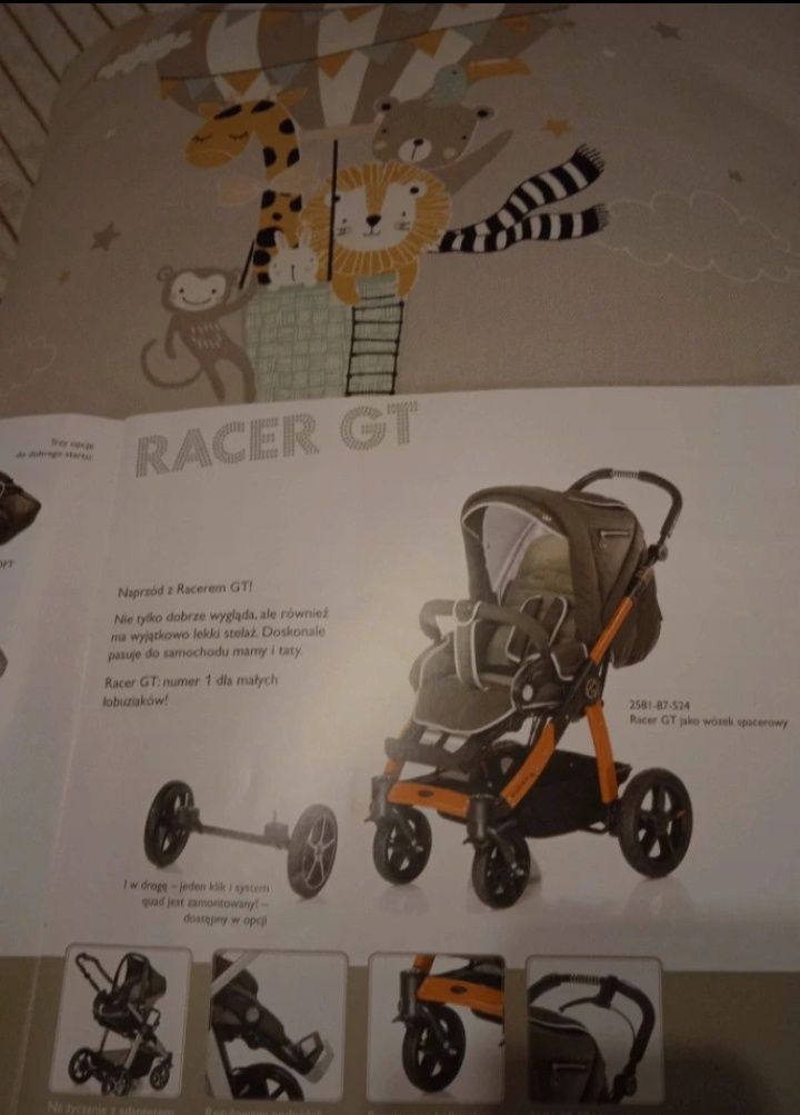 Wózek dziecięcy Hartan Racer GT 3w1 aluminiowy gondola spacerówka